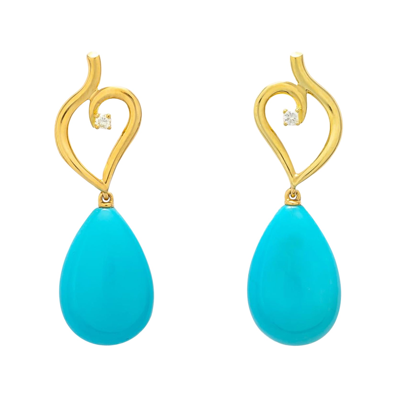 Tiffany & Co. Orecchini a goccia in turchese e diamanti