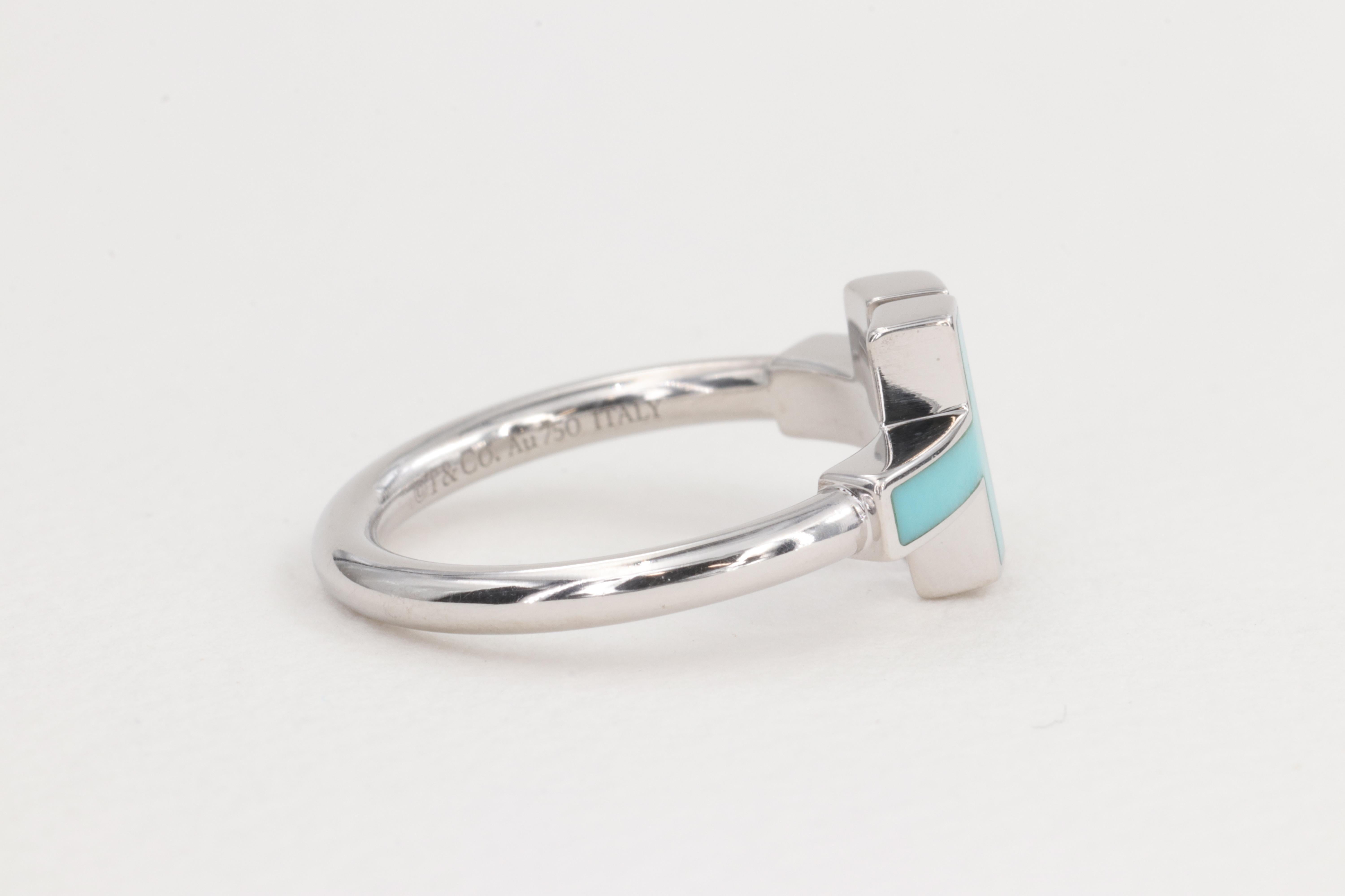 diamond and turquoise wire ring
