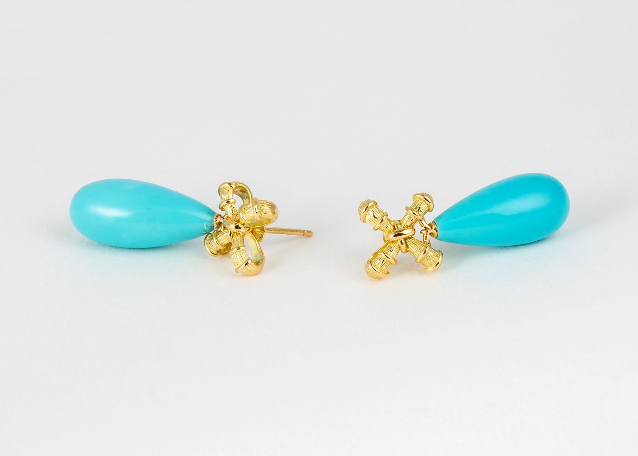 Contemporary Tiffany & Co. Turquoise Drop Earrings