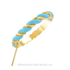 Tiffany & Co. Bracelet en émail turquoise