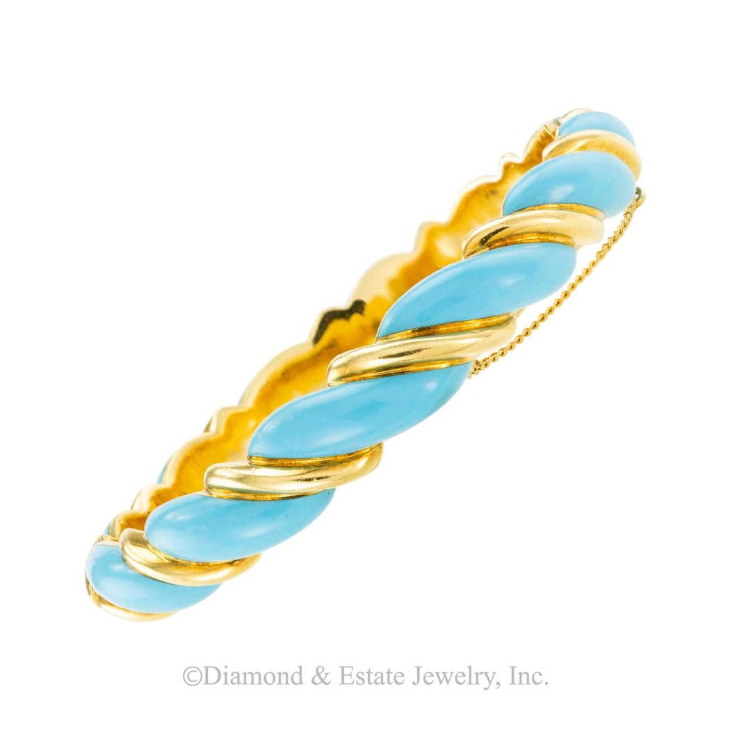 turquoise enamel bracelet