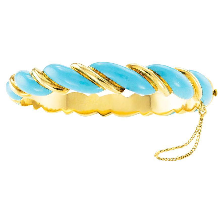 Tiffany & Co. Turquoise Enamel Bangle Bracelet