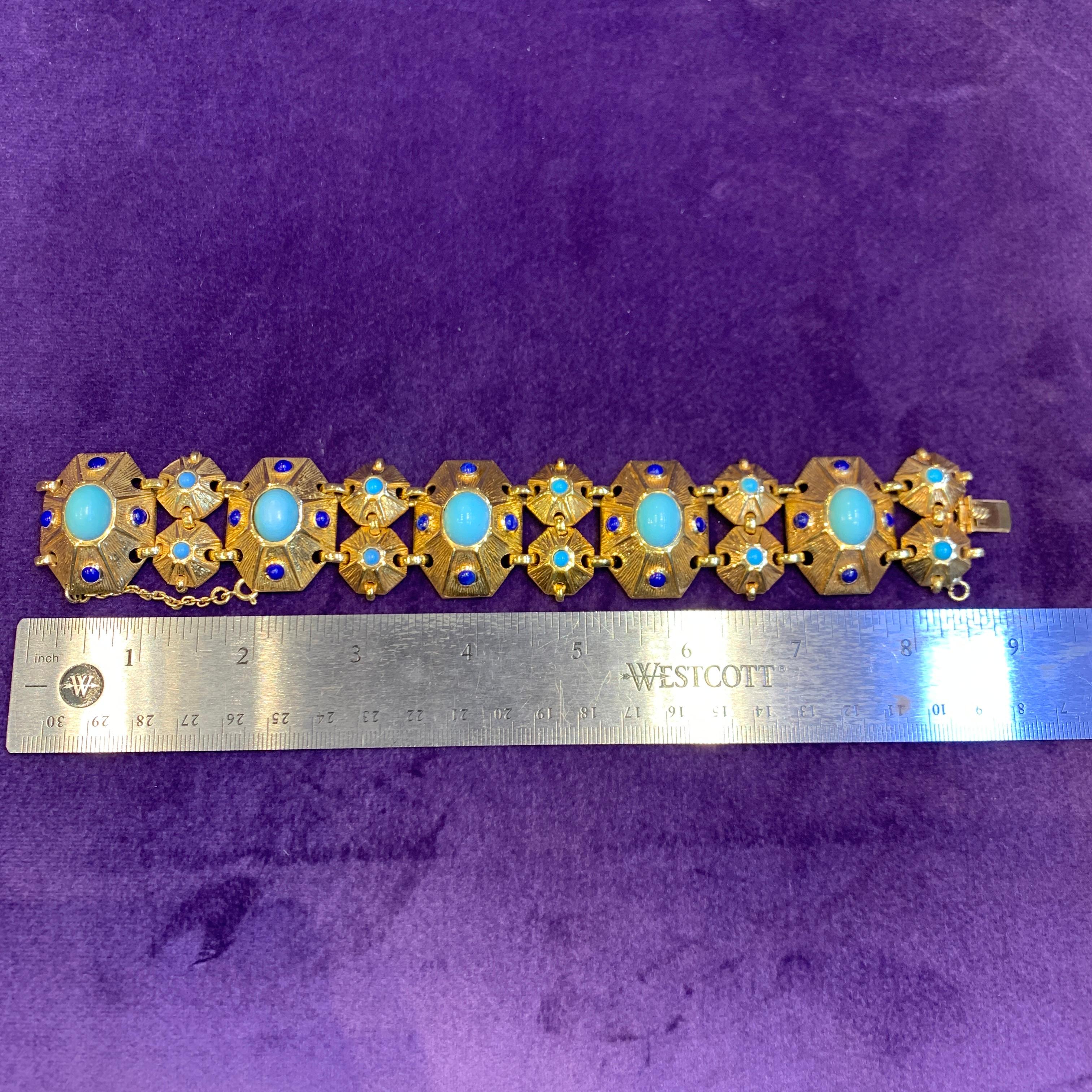 Women's Tiffany & Co. Turquoise & Lapis Lazuli Bracelet For Sale