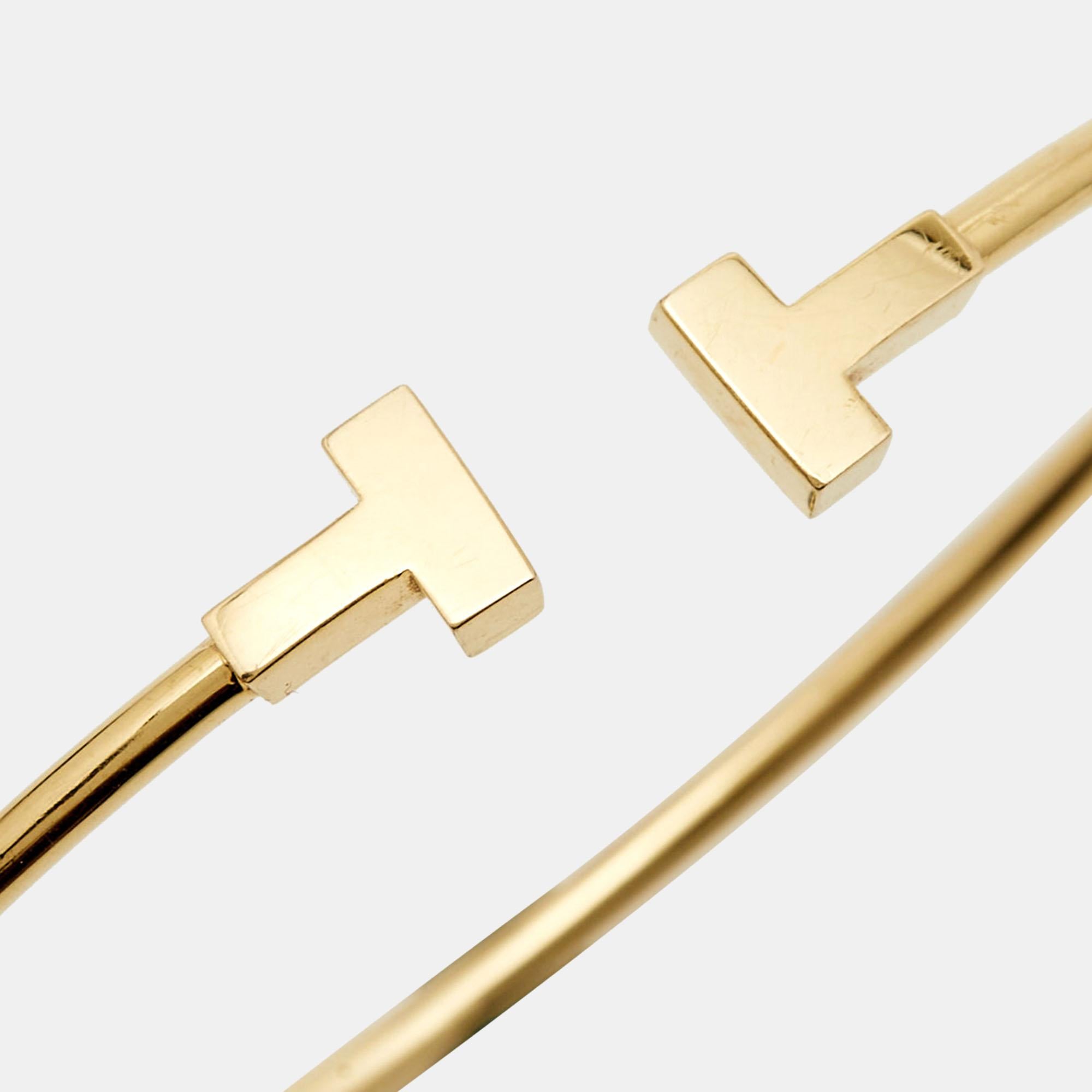 Contemporary Tiffany & Co. TWire 18k Yellow Gold Bracelet