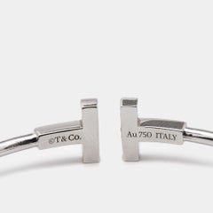 Tiffany & Co. Twire Turquoise Diamonds 18k White Gold Bracelet