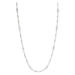 Tiffany & Co. Twist Bar Diamond Necklace in Platinum 0.75 CTW