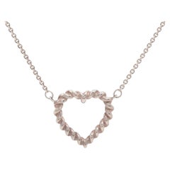 Tiffany & Co. Twist Heart Necklace Silver