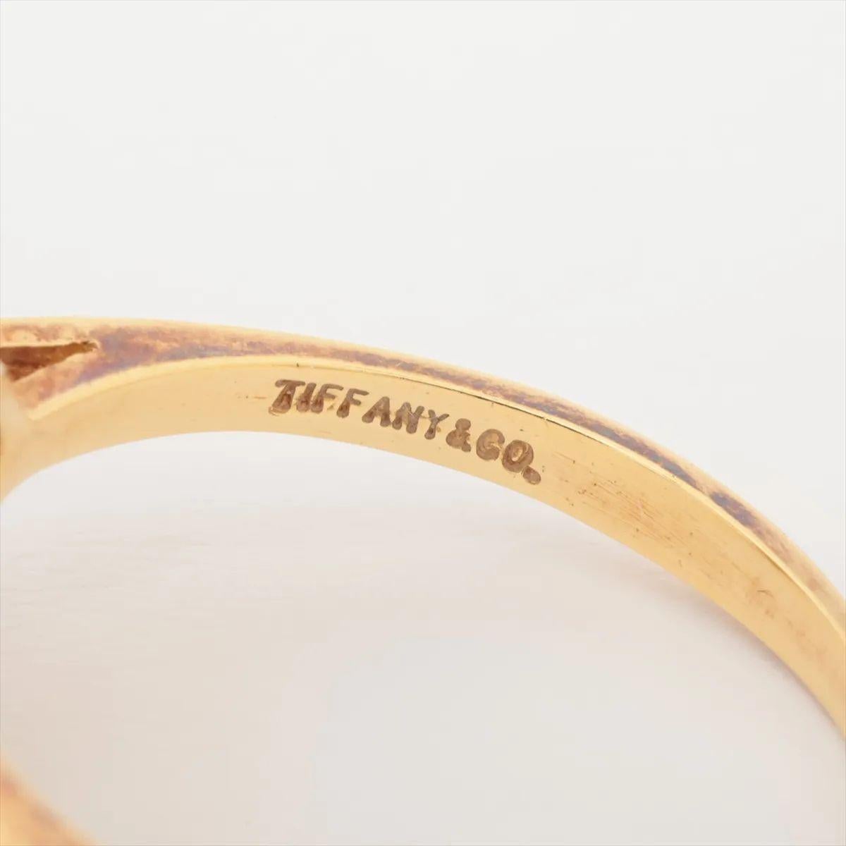 Donna Tiffany & Co. Anello Twist Knot con rubino in oro giallo in vendita