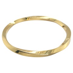 Tiffany & Co. Twisted 18 Karat Yellow Gold Bangle