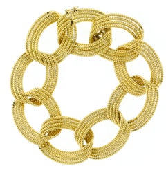 Tiffany & co twisted braid open link 18 ktgold bracelet