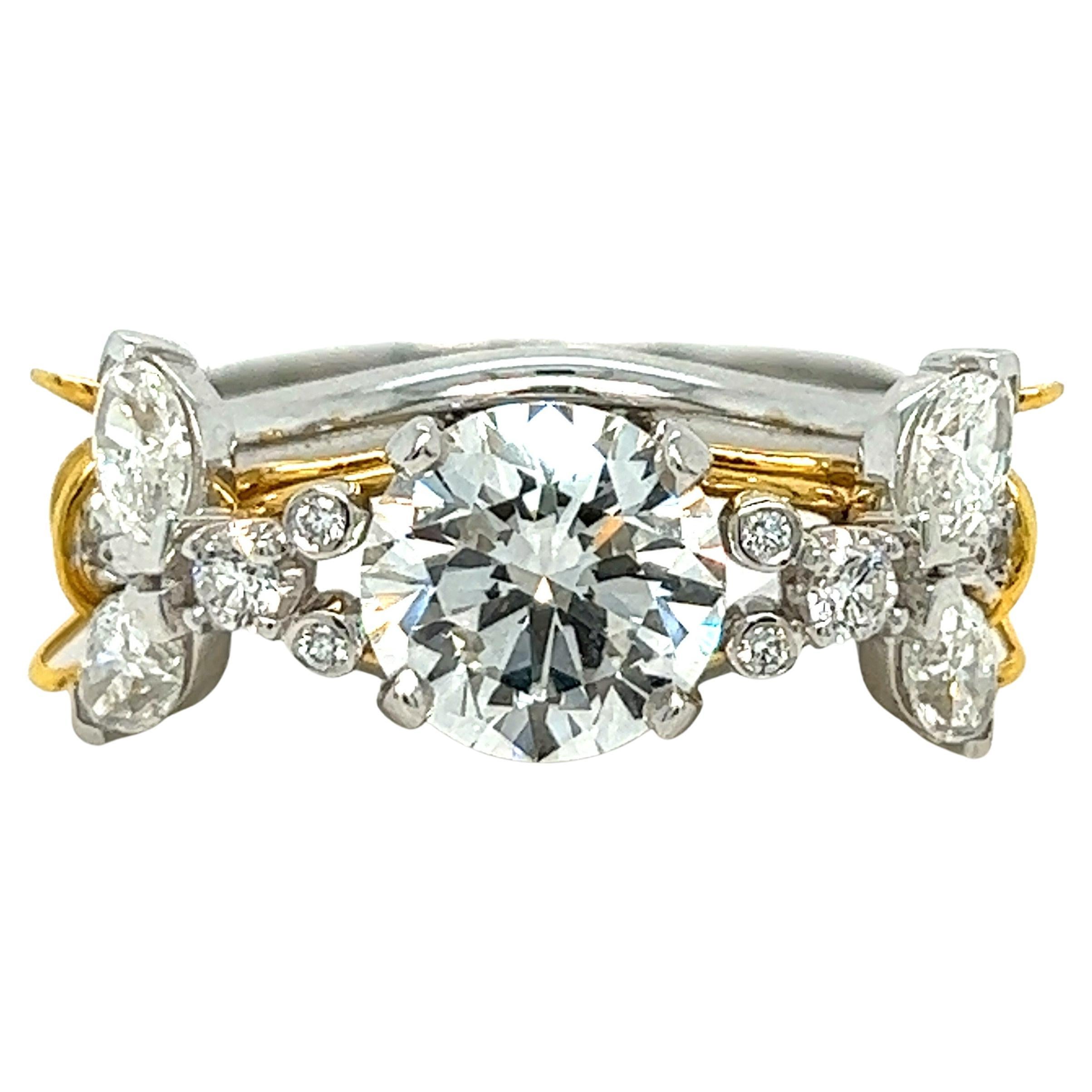 Tiffany & Co 18K Gold 1.05ct G VVS2 Lucida Diamond Engagement Ring – Diamond  Banque
