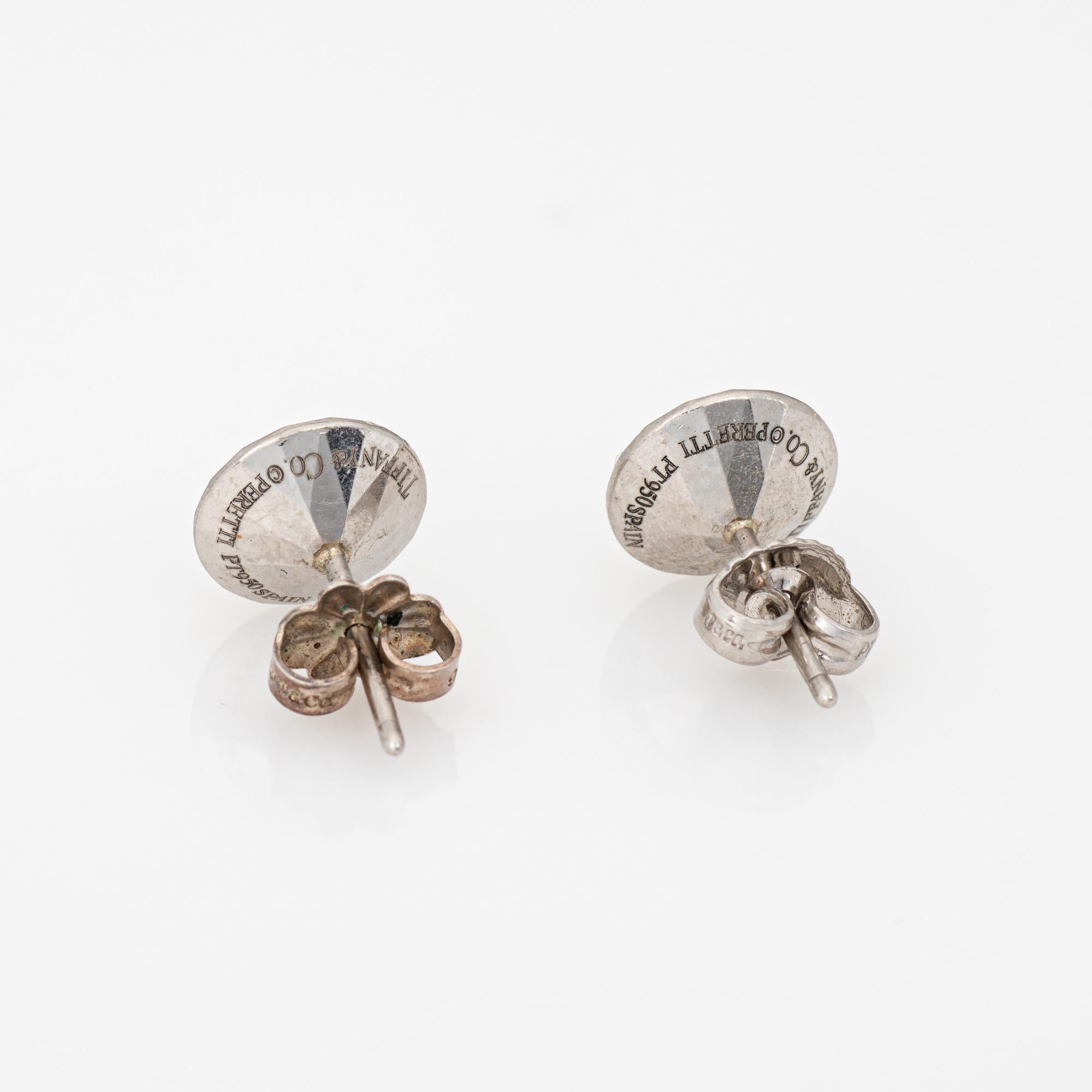 Tiffany & Co zwei Karat facettierte Platin-Ohrstecker, Nachlass-Schmuck, signiert, Tiffany & Co (Moderne) im Angebot