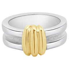 Tiffany & Co. Two Tone Atlas Shrimp Groove Love Band Ring