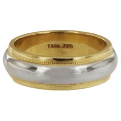 Tiffany & Co. Two-Tone Gold Milgrain Band Ring