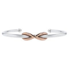 Tiffany & Co. Two Tone Infinity Cuff Bangle