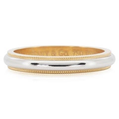 Tiffany & Co. Two-tone Milgrain Band Ring