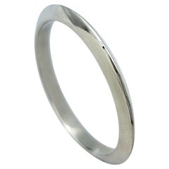 Tiffany & Co. Anillo unisex de 2 mm estilo filo de navaja en platino pulido