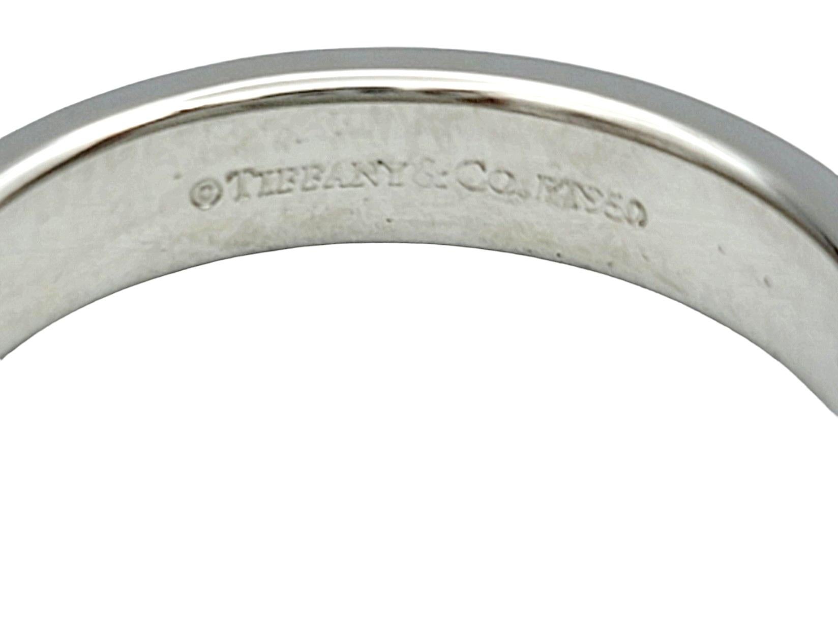 Tiffany & Co. Unisex Wedding Band Ring Set in Polished Platinum For Sale 1
