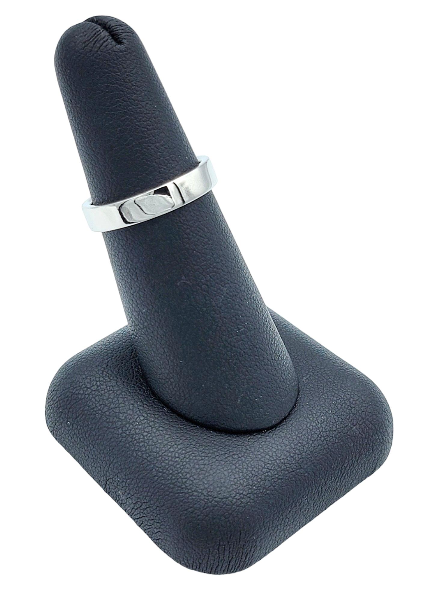Tiffany & Co. Unisex Wedding Band Ring Set in Polished Platinum For Sale 5