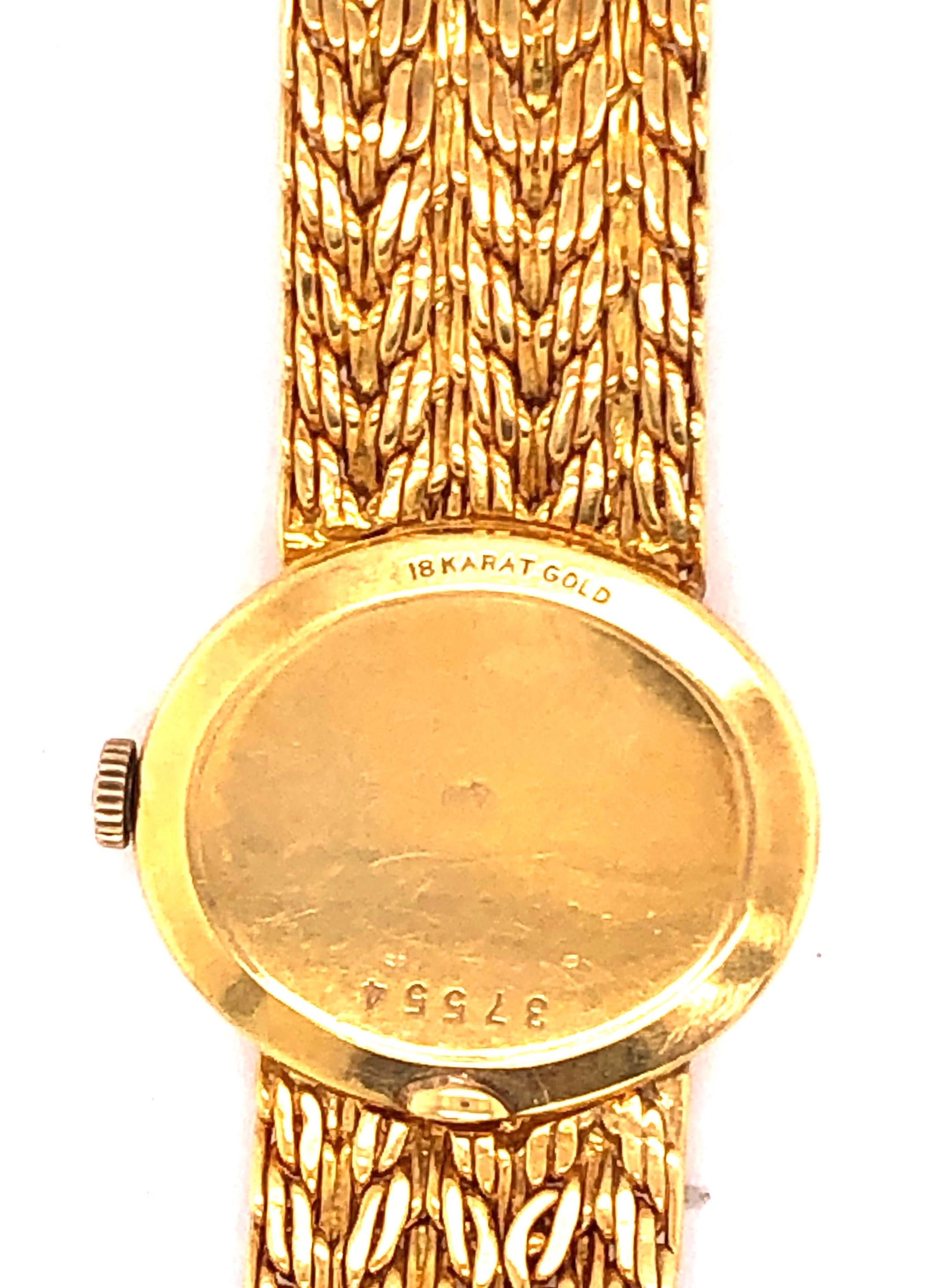 Tiffany & Co. Attrib.Universal Genève Ladies 18 Karat Yellow Gold Watch and Band For Sale 2