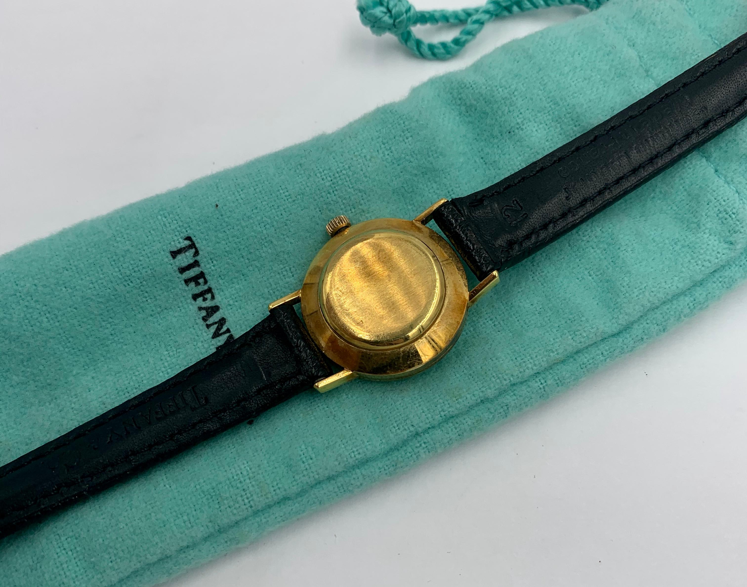 Tiffany & Co. Universal Geneve Ladies Wristwatch 18 Karat Gold Midcentury 3