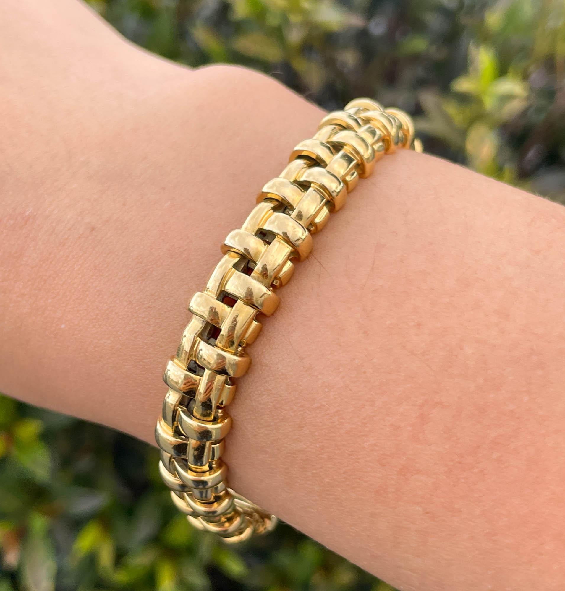 Tiffany & Co Vanerie 18k Gelbgold-Armband 7 