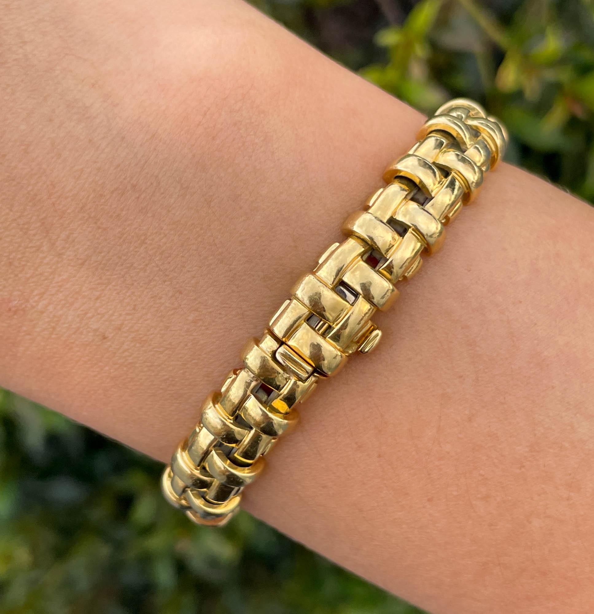 Tiffany & Co Vanerie 18k Gelbgold-Armband 7 