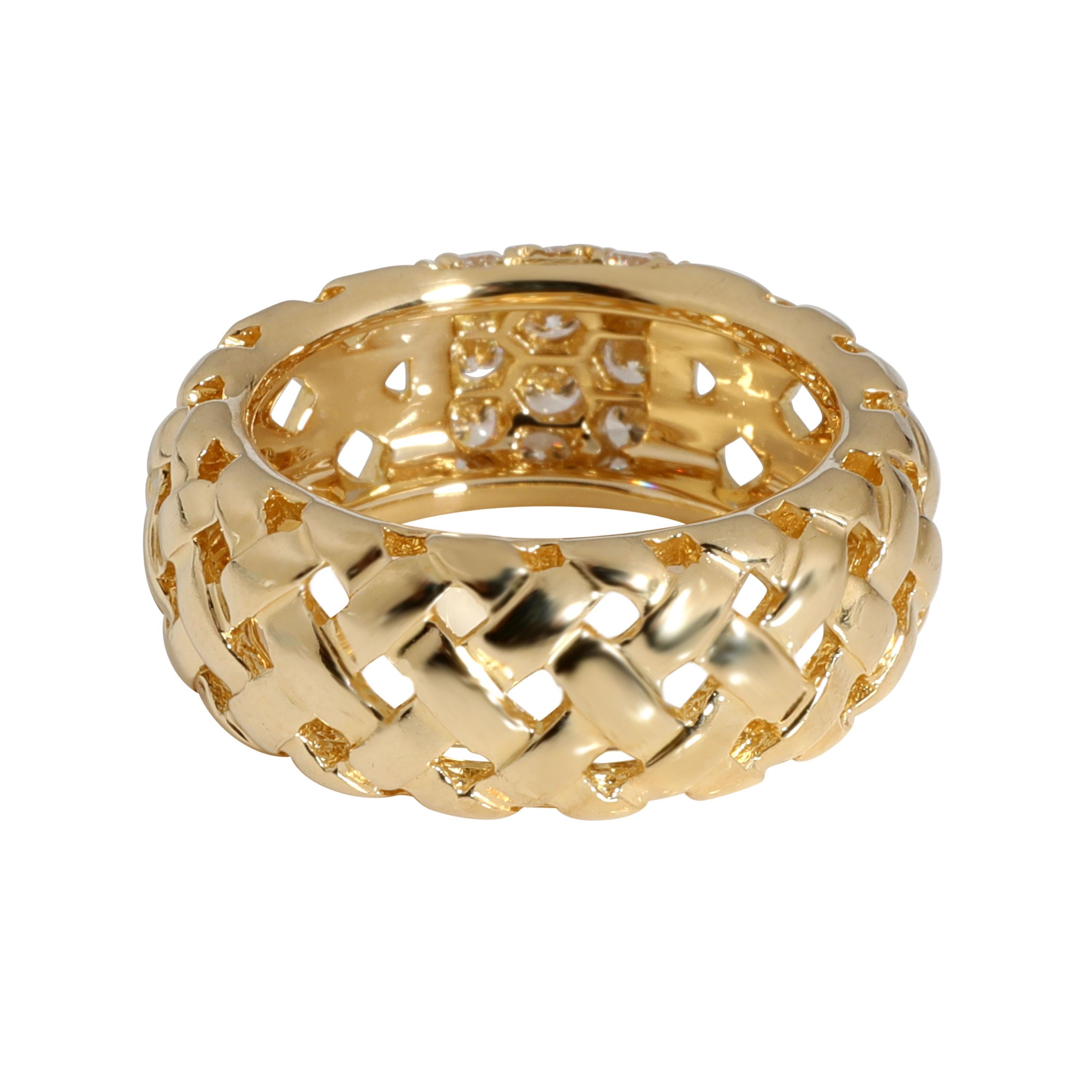 Tiffany & Co. Vannerie Basket Weave Diamond Ring in 18K Yellow Gold 3/4 Ctw

PRIMARY DETAILS
SKU: 109891
Listing Title: Tiffany & Co. Vannerie Basket Weave Diamond Ring in 18K Yellow Gold 3/4 Ctw
Condition Description: Retails for 3200 USD. In