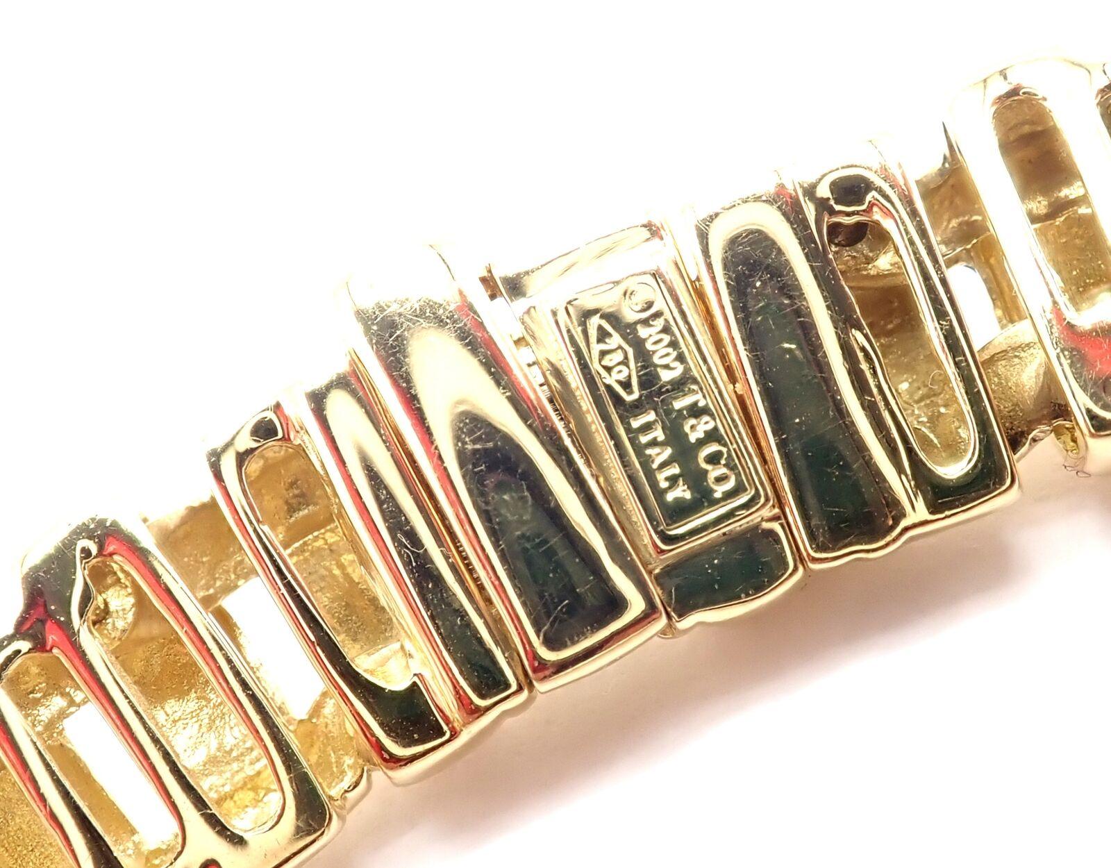 Tiffany & Co Vannerie Basket Weave Yellow Gold Necklace 2002 For Sale 1