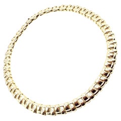 Tiffany & Co Vannerie Basket Weave Yellow Gold Necklace 2002