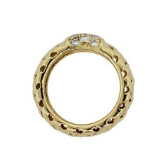 Tiffany & Co. Vannerie Collection Diamond Woven Basket Diamond Ring