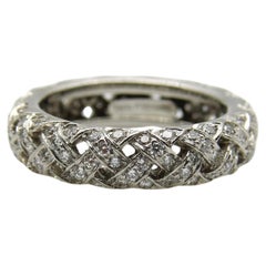 Tiffany & Co. Alianza de Platino y Diamantes Vannerie