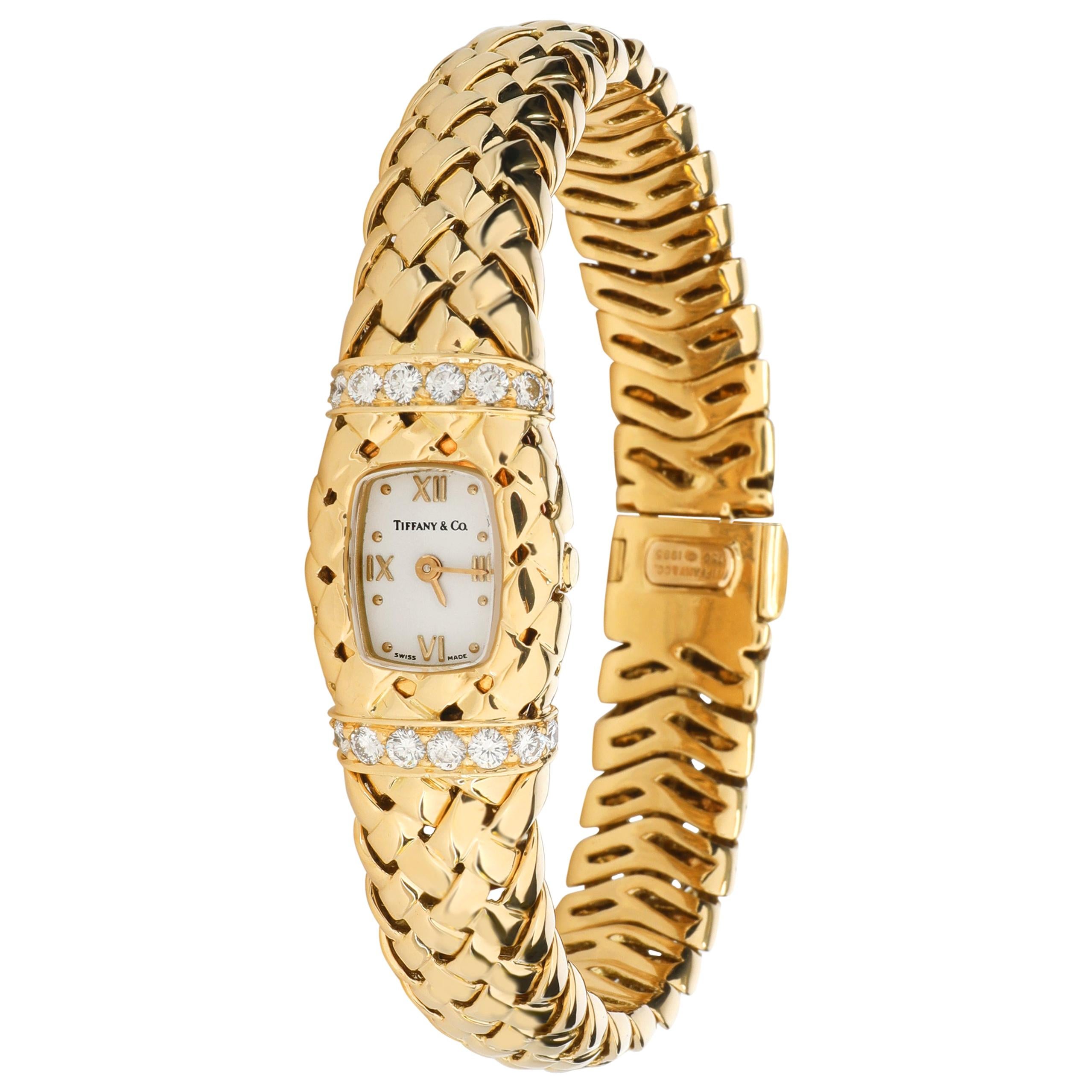 Tiffany & Co. Vannerie Vannerie Women's Watch in 18 Karat Yellow Gold