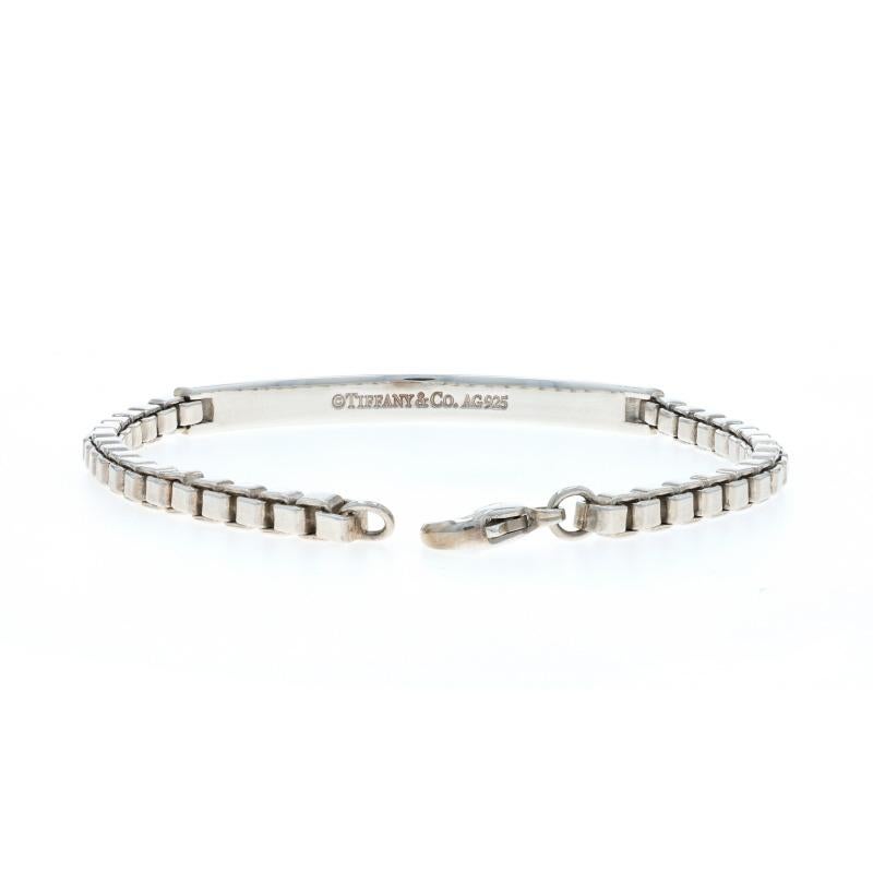 Tiffany & Co. Venetian Box Chain ID Bracelet 8 1/2