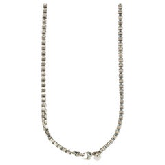 Tiffany & Co. Venetian Box Link Sterling Necklace