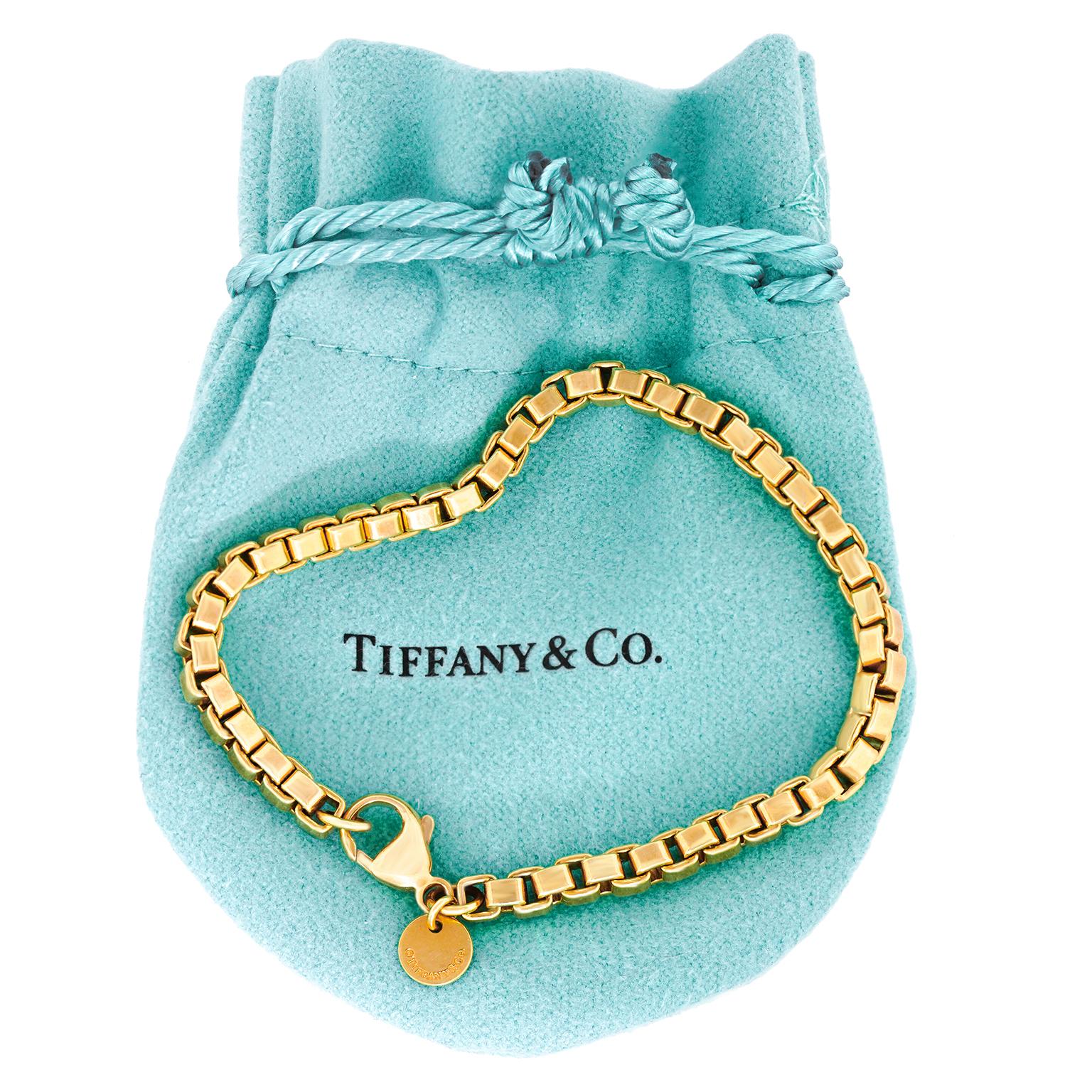 tiffany venetian link bracelet gold