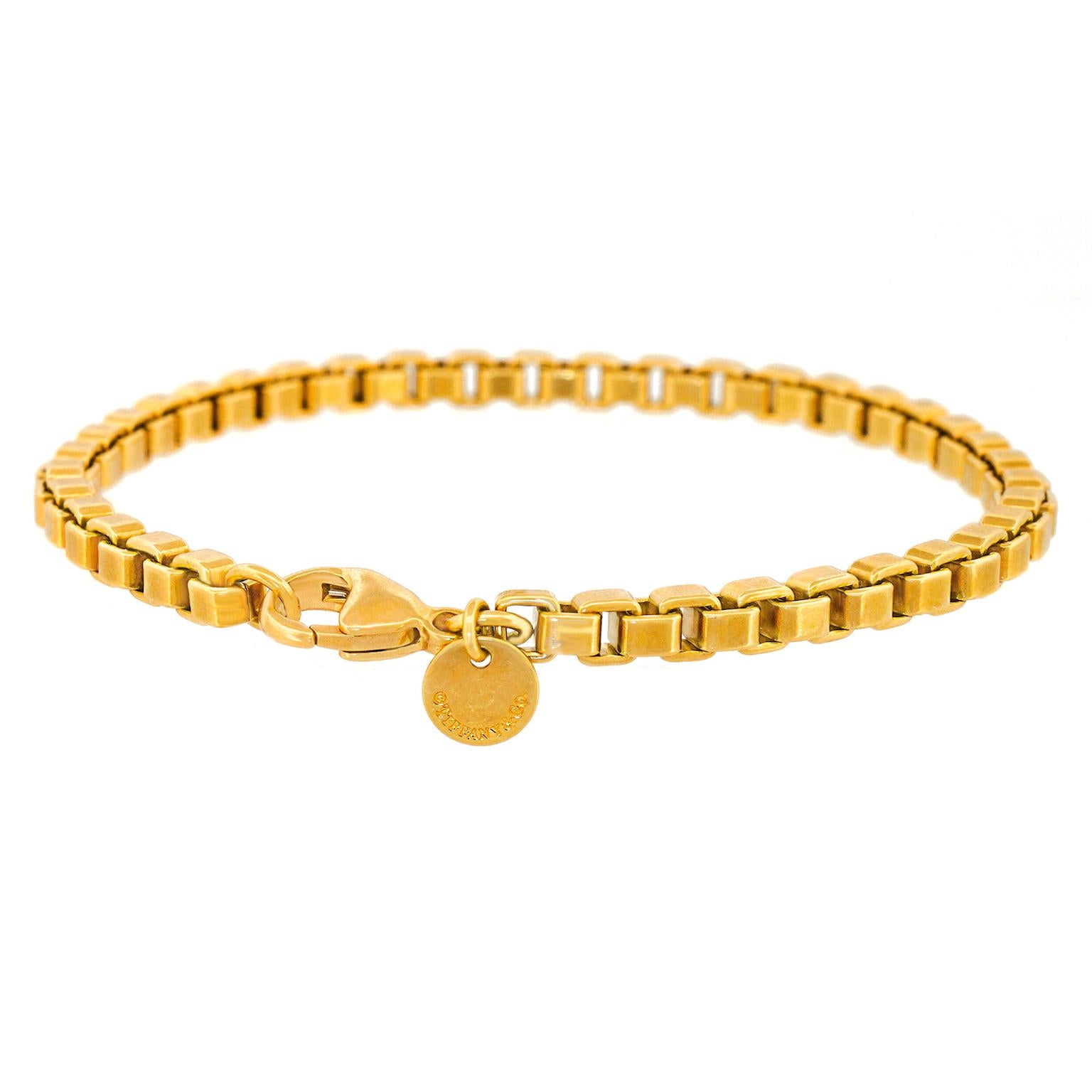gold venetian link bracelet