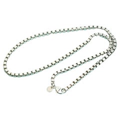 Tiffany & Co. Venetian Link Necklace Silver 925 Authentic