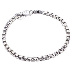 Tiffany & Co. venezianischen Sterling Silber Box Link-Armband