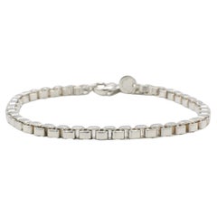 Tiffany & Co. Venetian Sterling Silver Box Link Bracelet