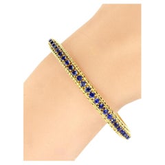 Tiffany & Co. Very Fine Sapphire Vintage 18K Yellow GoldBracelet, circa 1955