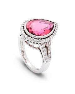 Tiffany & Co Very rare large Rubellite and diamond ring