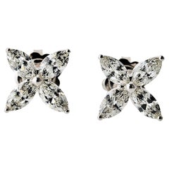 Tiffany & Co Victoria 1.62cttw Marquise Cut Diamond Earrings