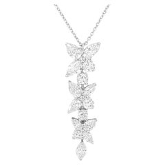 Tiffany & Co. Victoria 2.12 ct Mixed Cluster Diamond Drop Pendant
