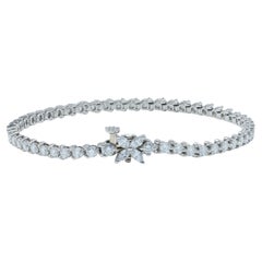 Tiffany & Co. Bracciale tennis Victoria con diamanti e linea di platino da 3,08 carati