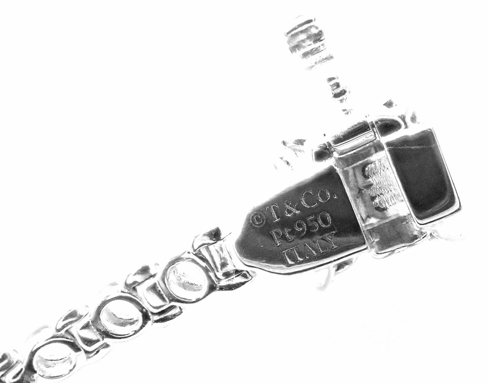 Tiffany & Co Victoria 3.08ct Diamond Platinum Line Tennis Bracelet 1