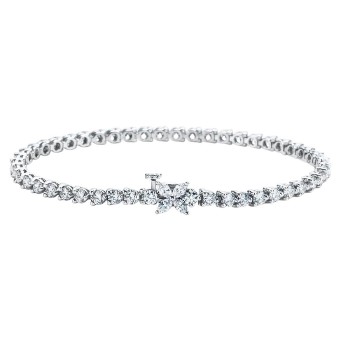 Tiffany & Co., Victoria 4.73 Carat Diamond and Platinum Bracelet
