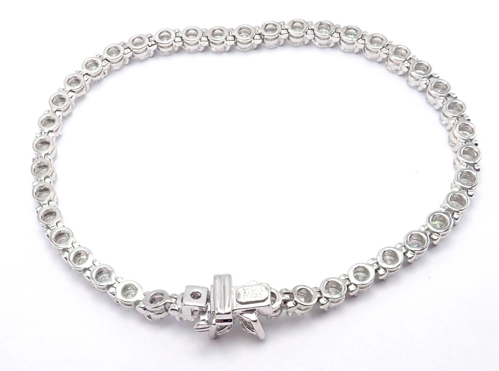 Tiffany & Co. Victoria 6.53 Carat Diamond Platinum Line Tennis Bracelet 5