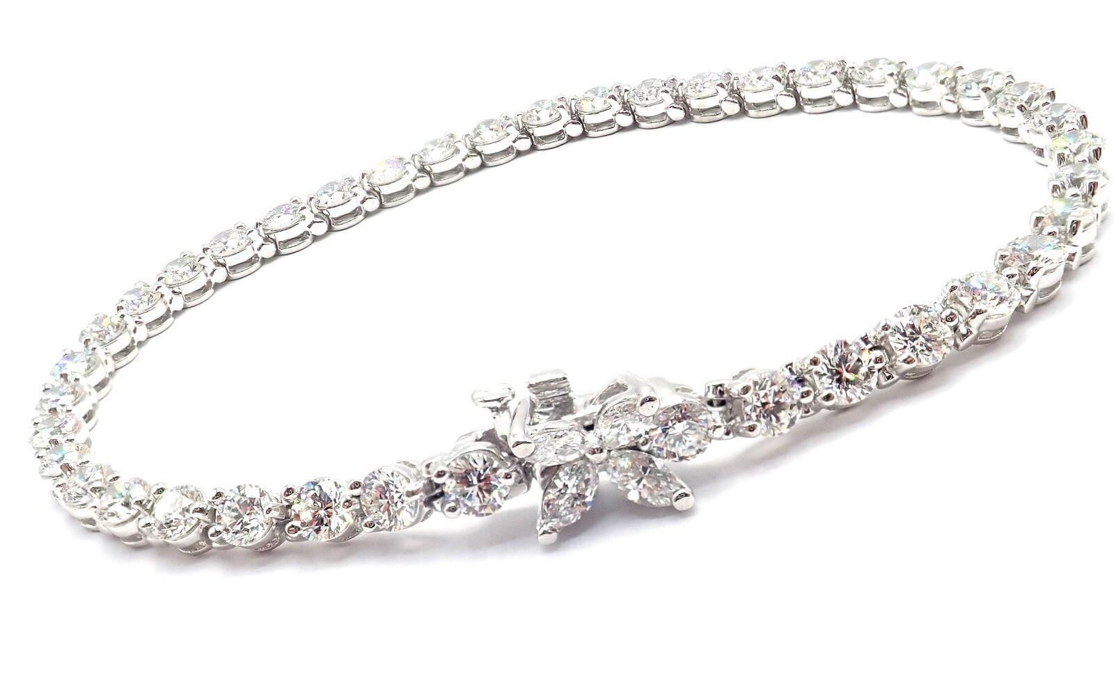 Tiffany & Co. Victoria 6.53 Carat Diamond Platinum Line Tennis Bracelet 6