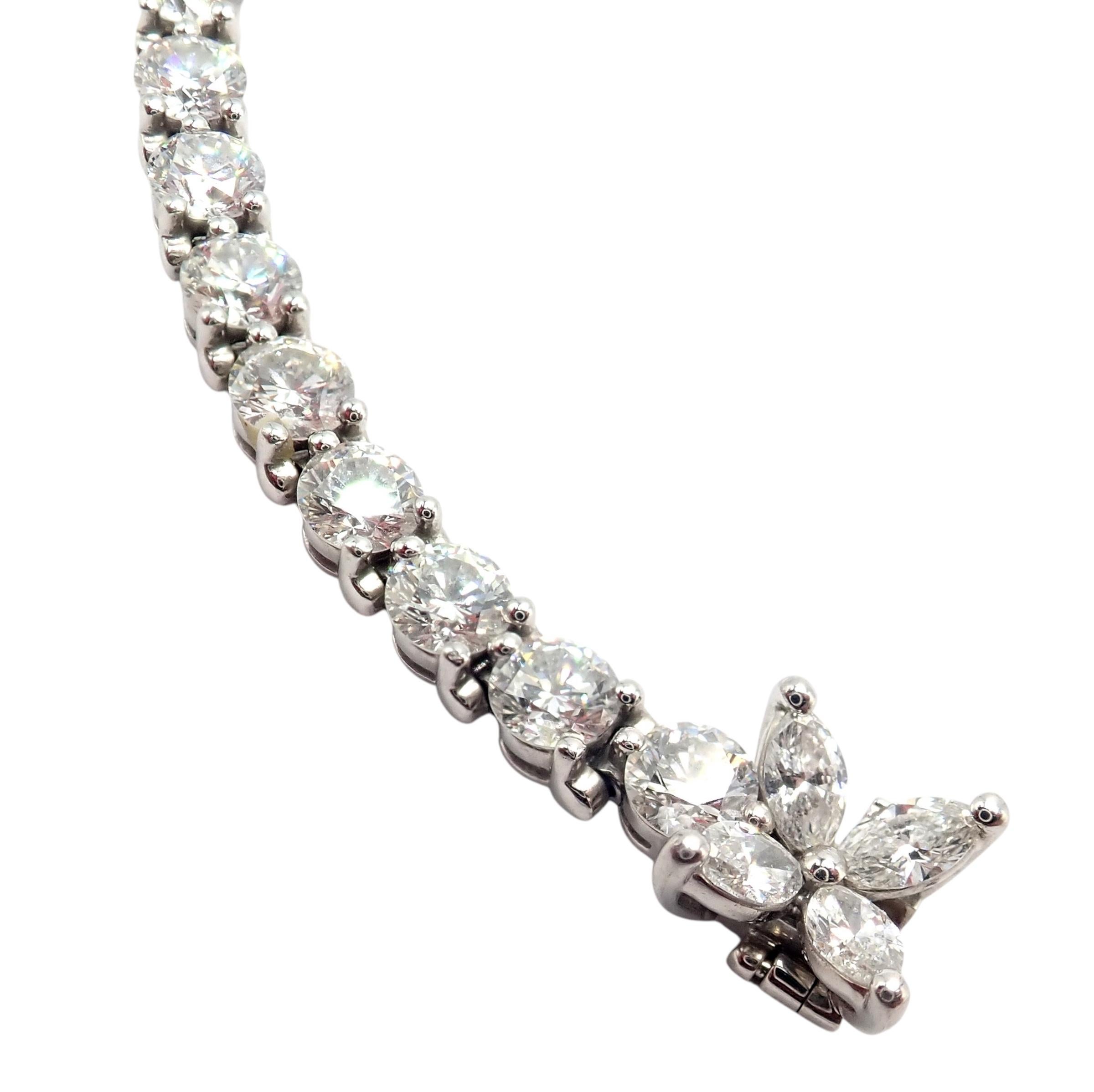 Tiffany & Co. Victoria Pulsera de Tenis Línea Platino Diamante 6,53 Quilates en venta 6